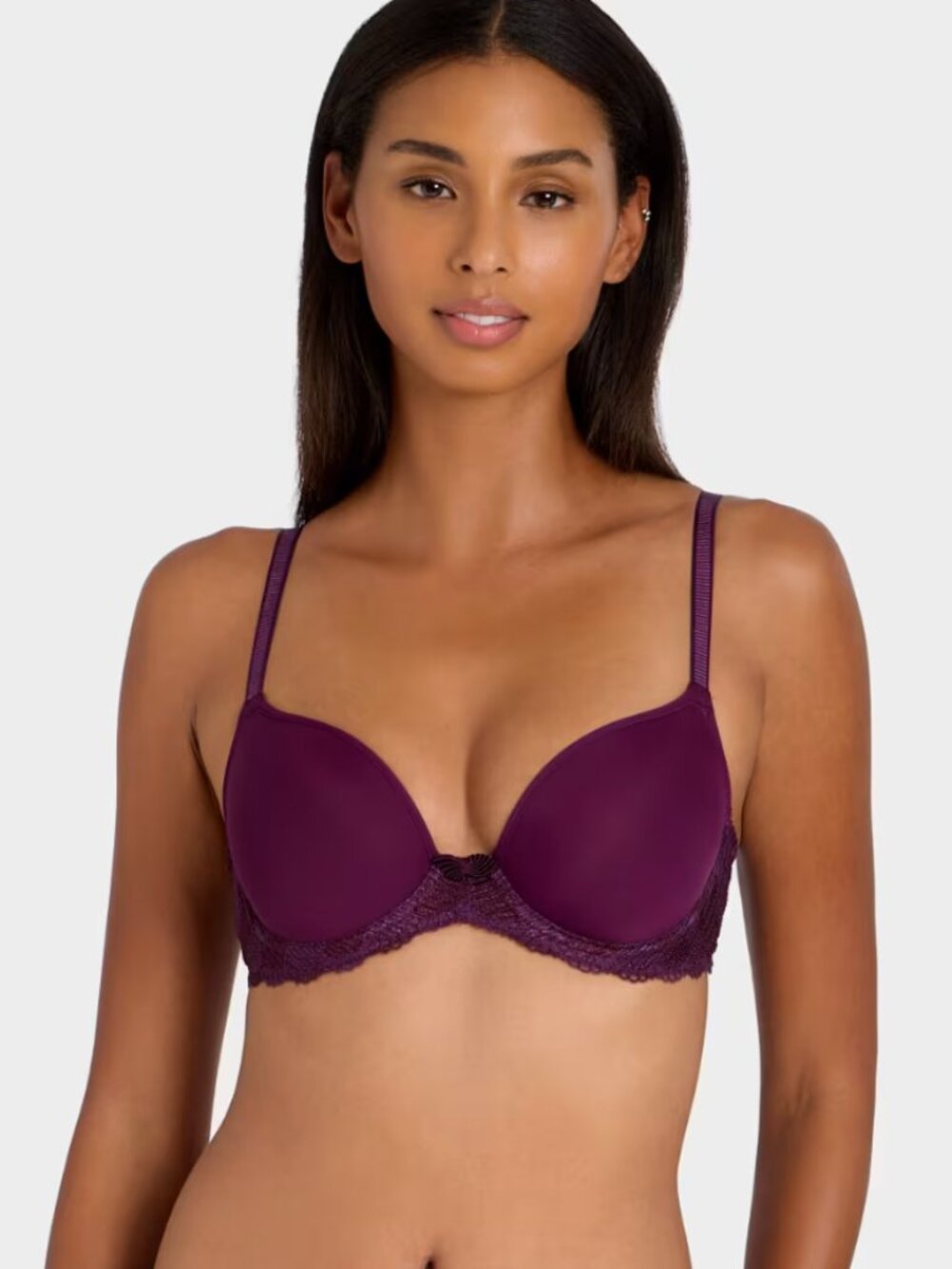 Wacoal 853117 Women's La Femme Underwire Contour Plunge T-Shirt Bra Purple 36D